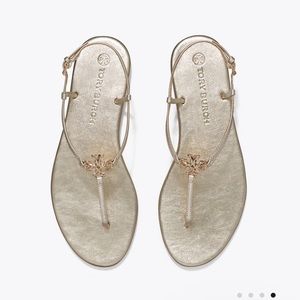 Tory Burch Metallic Capri Sandals SIZE 11 (fits closer to a 10-10 1/2)